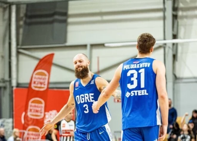 "Ogre"un "Liepāja" sīvās cīņās LIBL izcīnījušas pa uzvarai