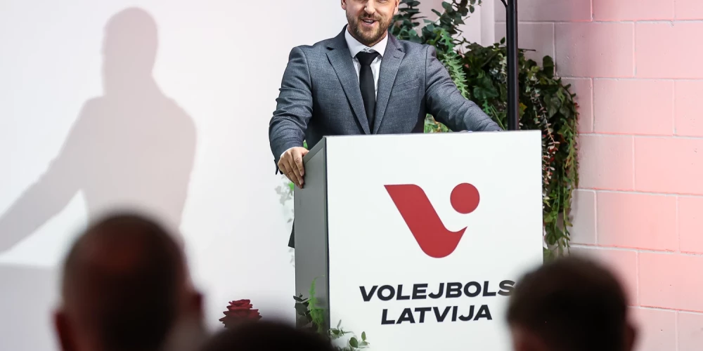 Latvijas Volejbola federācijas jaunais prezidents Arnis Tunte.