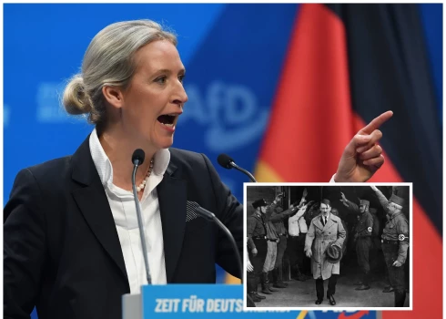 "Alternatīva Vācijai" (AfD) līdere Alise Veidele intervijā ar Masku apgalvo, ka Hitlers bijis komunists, bet viņa pati pārstāvot "konservatīvos" spēkus.