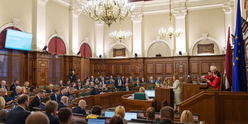 2025. gada 9. janvāris. Darbs Saeimas sēdē.