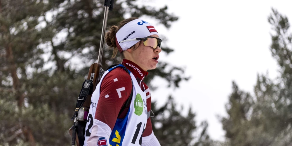 Talantīgā Latvijas biatloniste Estere Volfa.