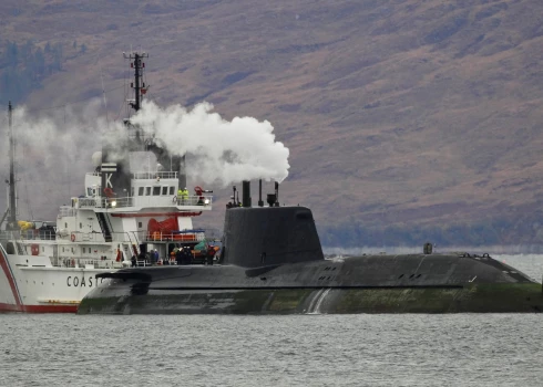 Karaliskās flotes zemūdene HMS Astute. 