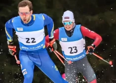 Raimo Vīgants un Lauris Kaparkalējs (foto: Latvijas Slēpošanas federācija)