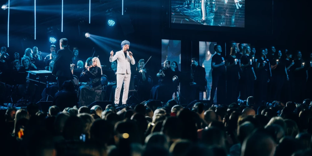 "Muzikālās bankas" finālšova dalībnieku ģenerālmēģinājuma koncerts (foto: Andrejs Strokins / Latvijas Radio)