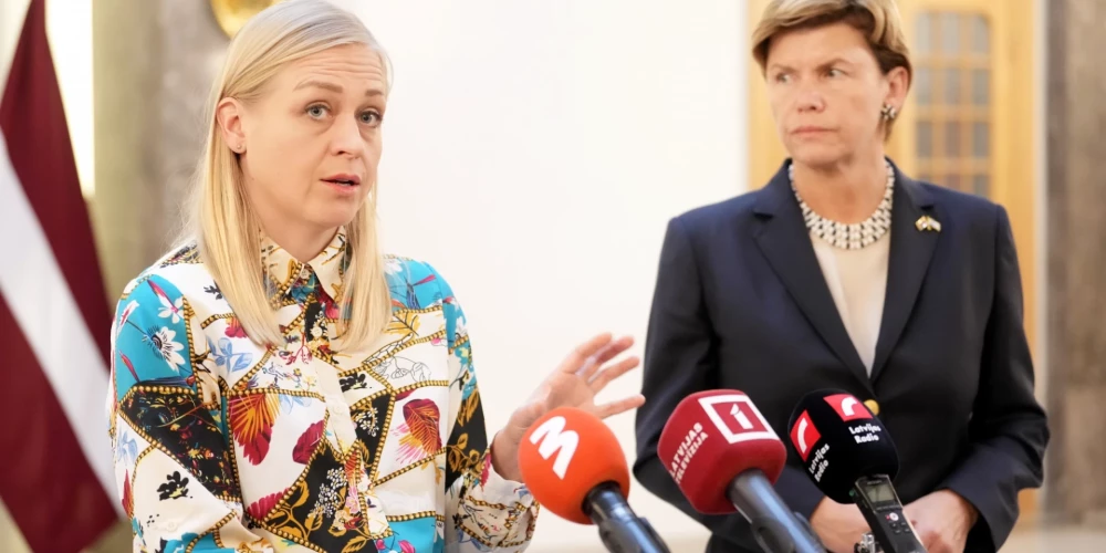 Somijas ārlietu ministre Elina Valtonena piedalās preses konferencē pēc tikšanās ar Latvijas ārlietu ministri Ārlietu ministrijā.