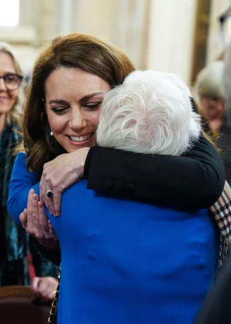 Принц и принцесса Уэльские приняли участие в церемонии, посвященной Дню памяти жертв Холокоста и 80-й годовщине освобождения Освенцима-Биркенау, в Гилдхолле, Лондон, Великобритания, 27 января 2025 года.