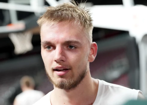 Latvijas basketbolists Artūrs Žagars. 