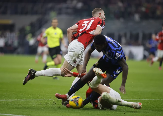 Milānas derbijā bez uzvarētājiem, "AC Milan" un "Inter" dala punktus