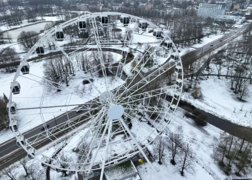 Колесо обозрения в Риге.