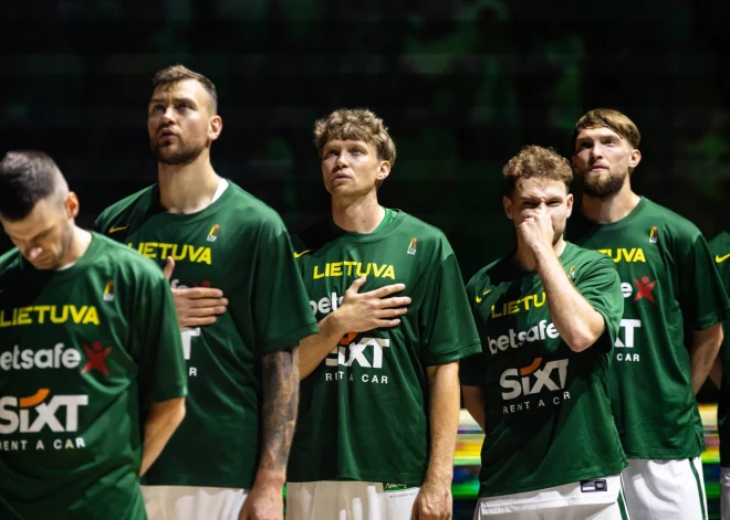 Lietuvas basketbola izlase nosprauž augstu latiņu Eiropas čempionātā Rīgā