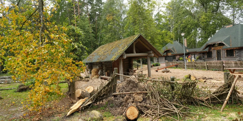 2024. gada 29. jūlija vētras postījumi Tērvetes dabas parkā.