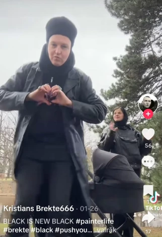 Pirmo vēstījumu, ka abu ģimenē ir ienācis mazulis, Kristians un Heita publiskoja "TikTok" platformā šā gada janvāra izskaņā. Video pāris redzams ar melniem bērnu ratiņiem.