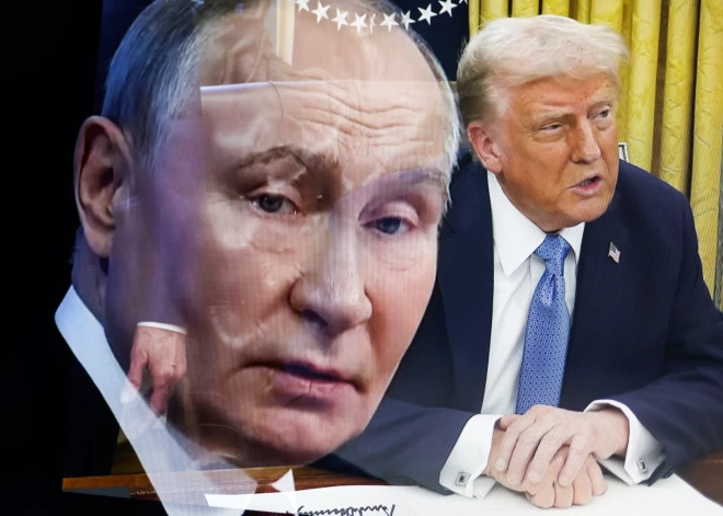 Tramps vēlas Putina un Zelenska tikšanos Saūda Arābijā