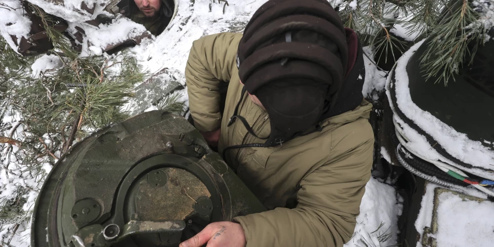 Ukrainas aizstāvji Harkivas reģionā 2025. gada 5. februārī.