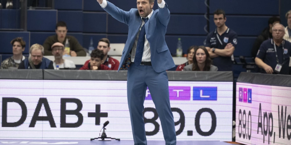 Jānis Gailītis neslēpj emocijas spēles laikā