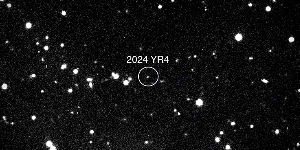 Asteroīds 2024 YR4.