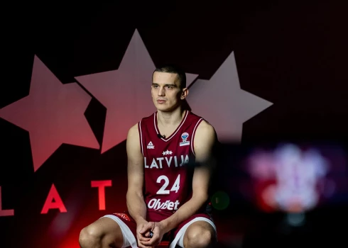 Andrejs Gražulis Latvijas izlases nometnē 2025. gada 17. februārī.