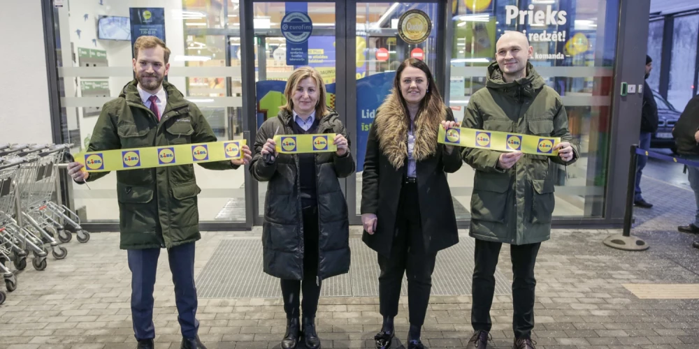 "Lidl" veikala atvēršana Mežaparkā.