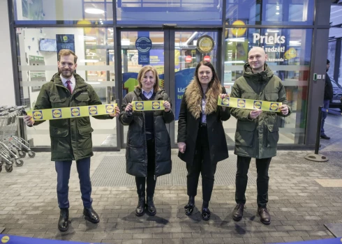 "Lidl" veikala atvēršana Mežaparkā.