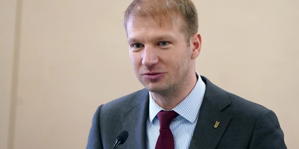 Klimata un enerģētikas ministrs Kaspars Melnis. 