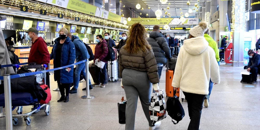 Starptautiskās lidostas "Rīga" pasažieru terminālis.