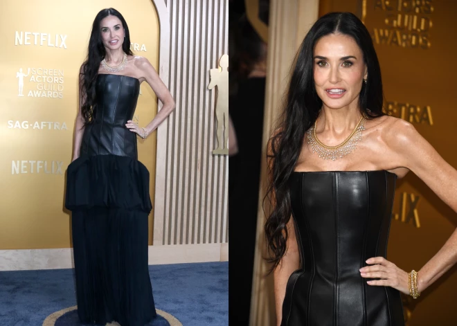 "Немного округлости только украсило бы ее!" Поклонники встревожены "руками-спичками" Деми Мур