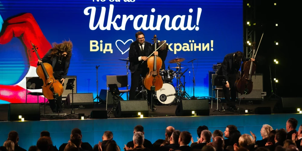 Labdarības koncerts "No sirds Ukrainai" Latvijas Nacionālajā bibliotēkā (foto: Juris Rozenbergs)