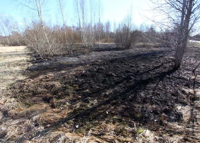 Zemgalē "atklāta" kūlas dedzināšanas sezona - sausā zāle degusi 180 kvadrātmetru platībā