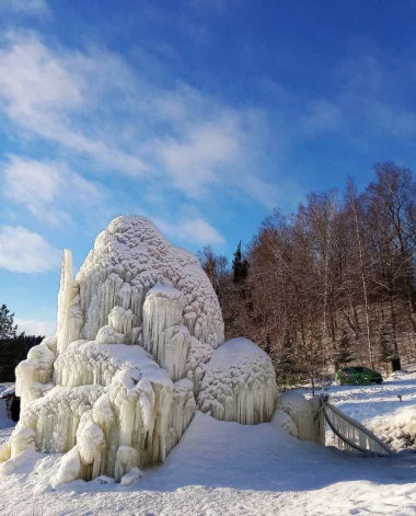 Ledus skulptūra 2022. gadā.