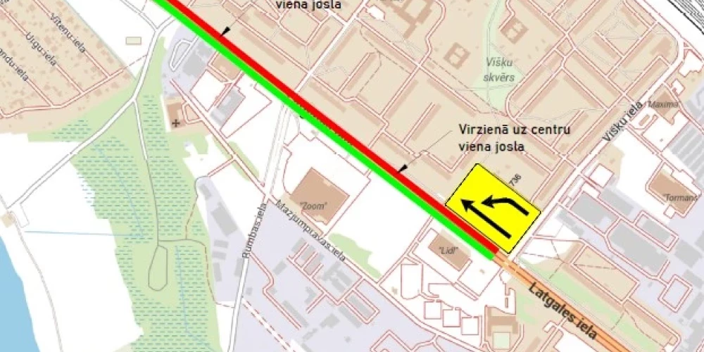 Sākoties intensīviem 7. tramvaja līnijas pagarinājuma izbūves darbiem, no 5. marta Latgales ielā, posmā no Rasas ielas līdz Višķu ielai, tiks ieviestas satiksmes organizācijas izmaiņas. 