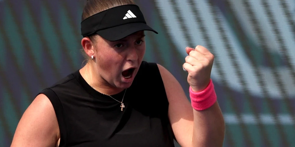 Latvijas tenisa līdere Aļona Ostapenko.