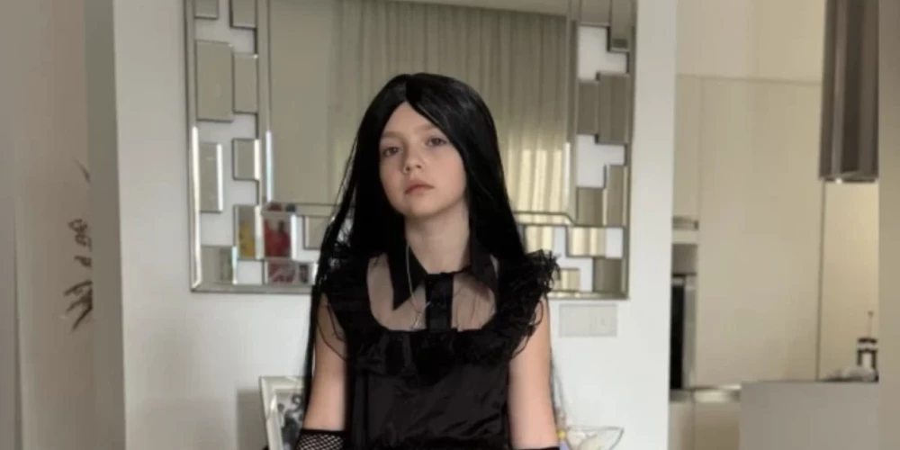 Maksima Galkina un Allas Pugačovas 11 gadus vecā meita Liza.