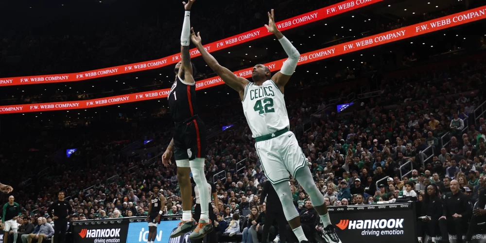 "Celtics" savā laukumā bez Porziņģa pieveic "Trail Blazers"