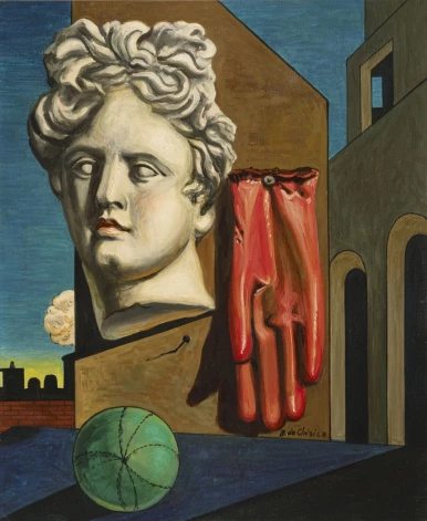 Джорджо де Кирико (Giorgio de Chirico). Метафизическая композиция. 1950–1960. Холст, масло. Коллекция Галереи современного искусства Палаццо Питти, Флоренция, Италия.