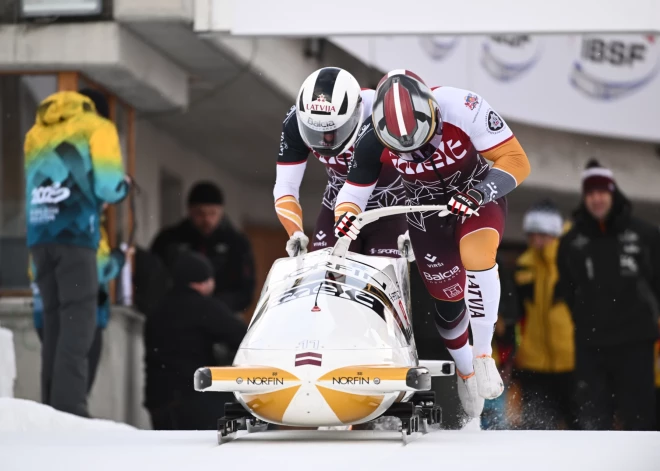 Ar vienu Latvijas ekipāžu divu nedēļu garumā dalīs medaļas pasaules čempionātā bobslejā