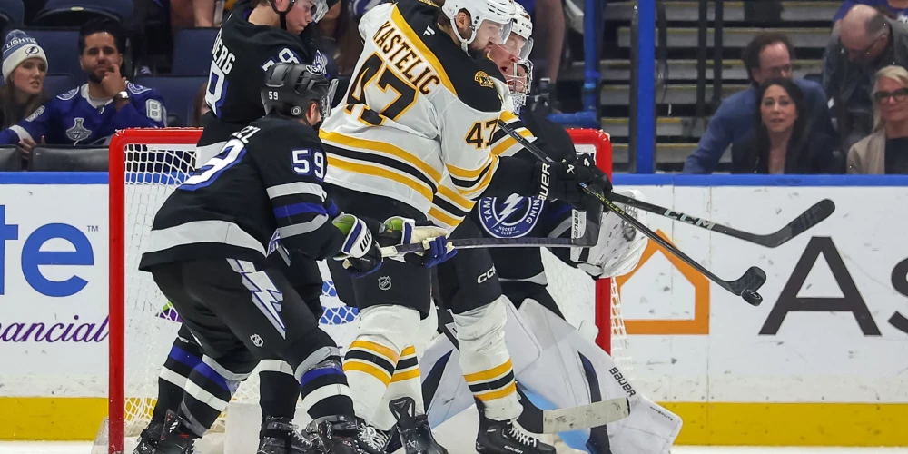 "Lightning" ar 0:4 (0:0, 0:1, 0:3) zaudēja Bostonas "Bruins".