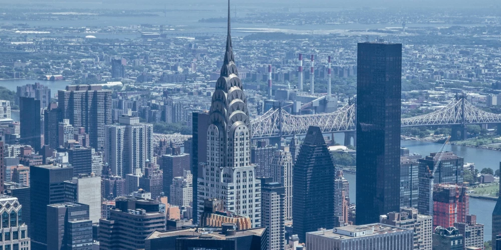 Ņujorkas skats ar "Chrysler Building".