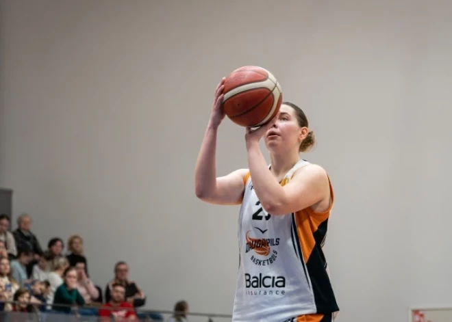  Latvijas Sieviešu basketbola līgas (LSBL) ceturtdaļfināla pirmajā mačā uzvar "Daugavpils Universitāte"