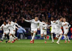 Madrides derbijā UEFA Čempionu līgas ceturtdaļfinālu pēcspēles sitienos sasniedz karaliskais "Real"