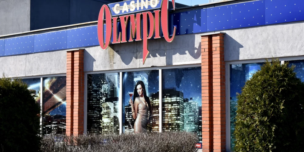 Игровой зал Olympic Casino в Риге, в Плявниеки.