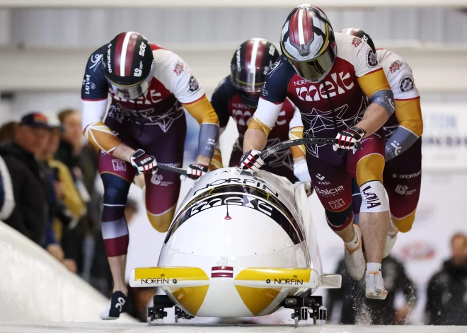 Pasaules bobsleja čempionāts: latvieši nespēj iekļūt labāko astoņniekā un finišē 15. vietā