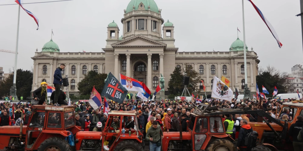 Protests Serbijā.