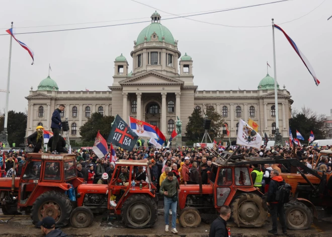 Protests Serbijā.