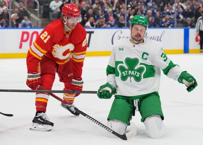 "Maple Leafs"  grauj "Flames"; "Wild" svarīgs panākums principiālā duelī