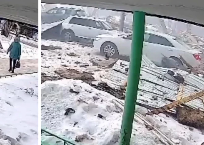 ВИДЕО: женщину накрыло обломками от взрыва, потом на нее наехал автомобиль - но она встала и ушла