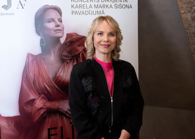 Operdziedātājas Elīnas Garančas preses konference (foto: Mārtiņš Ziders)