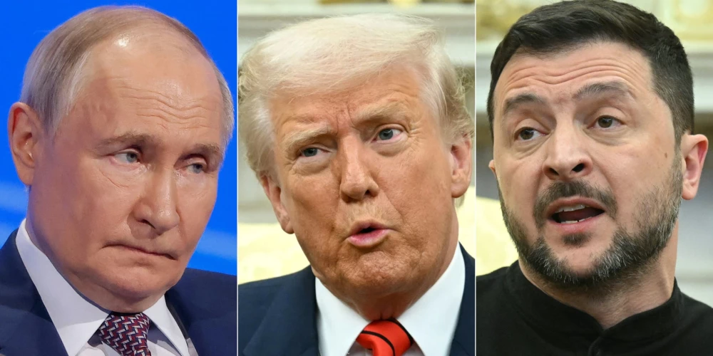 Владимир Путин, Дональд Трамп и Владимир Зеленский.