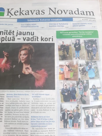 Katrīna Dimanta nokļuvusi kādas partijas priekšvēlēšanu avīzē.