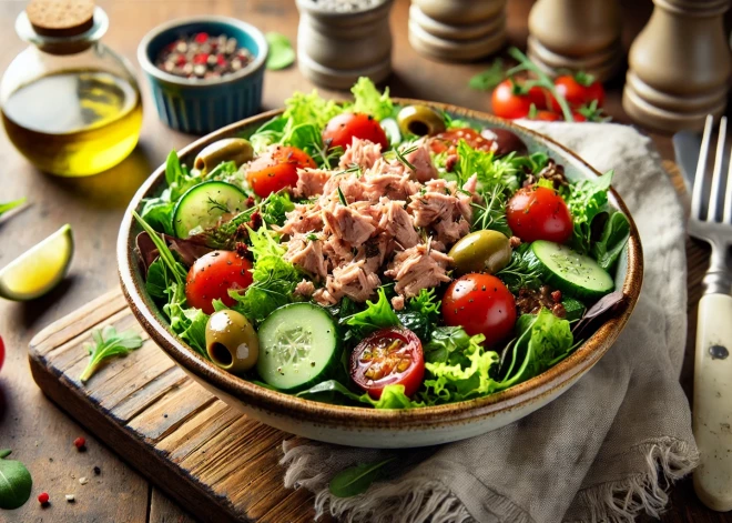 Gatavo tunča salātus - vienkārši un gardi!