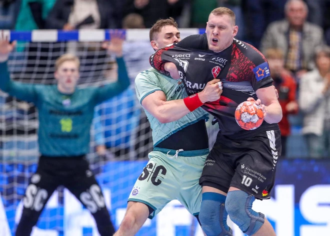 Krištopāna septiņi vārti neglābj Melzungeni no zaudējuma Eiropas līgas astotdālfinālā